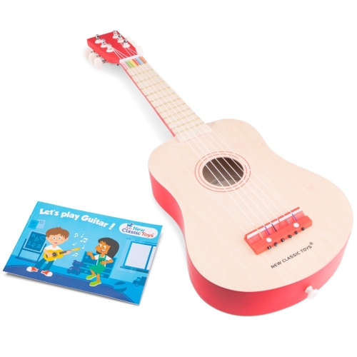 Neu Classic Toys Gitarre de Luxe Blank mit rot