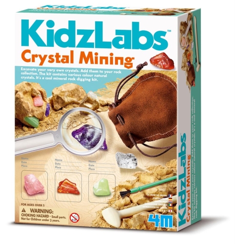 4M KidzLabs Crystal Mine Ausgrabungsset (Französisch)