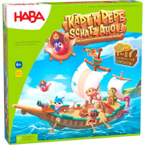 Haba-Spiel Kapitän Pepe, Der Schatz der Sieben (Niederländisch)