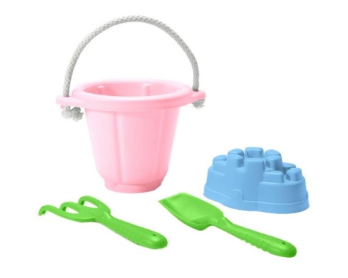 Green Toys Sand Spielset Rosa Eimer