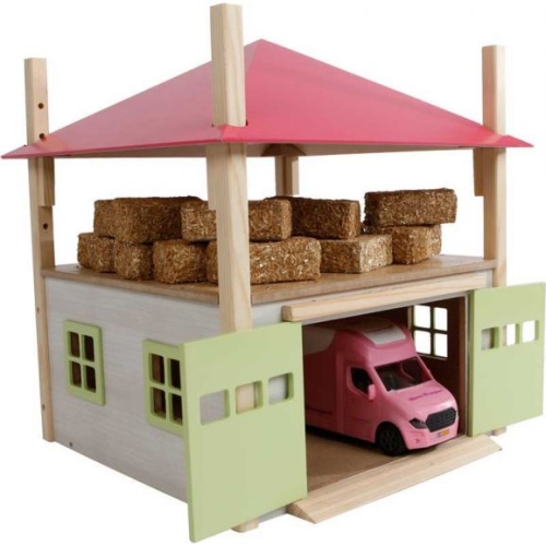 Kids Globe Heuhaufen Holz mit Lagerung rosa