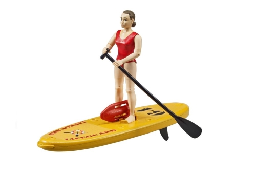 Bruder bworld Rettungsschwimmer mit Stand-up Paddle Board