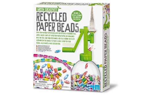 4M Kidz Lab Green Kreativität Recyclingpapier Bead Kette
