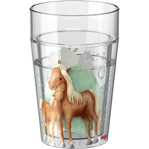 Haba Glitzertasse Pferde