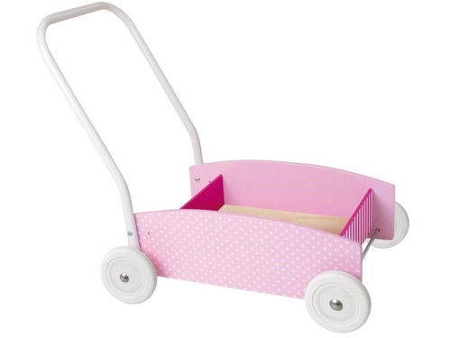 Jabadabado Wooden Chariot Pink mit weißen Rädern