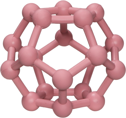 Label Label Kinderspielzeug Ball geometrisch rosa