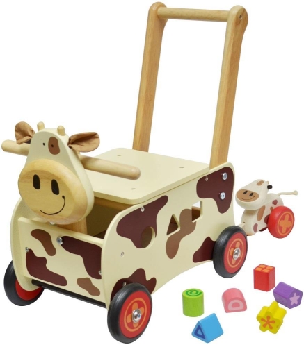 Ich bin Toy Carriage Cow Brown