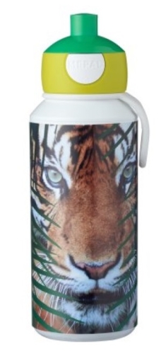 Trinkflasche Campus Pop-Up 400 ml Animal Planet Tigergrün