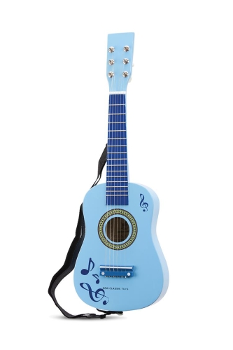 New Classic Toys Gitarre Blau mit Noten