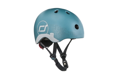 Scoot and Ride Helm mit Reflexion XS Steel