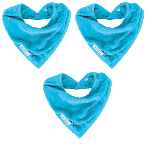 Silly Billyz Lätzchen Handtuch Bandana Lätzchen aqua 3 Stück