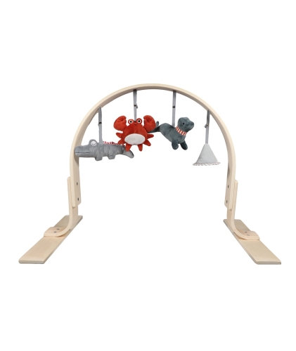 Tryco Baby-Fitnessstudio aus Holz mit Tierbogen