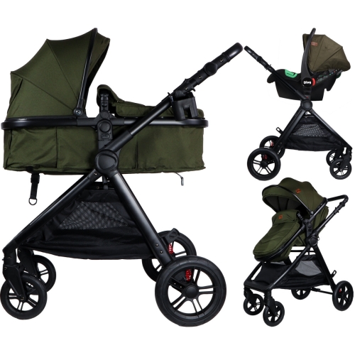 Ding 3-in-1 Buggy Liam Schwarz/Waldgrün