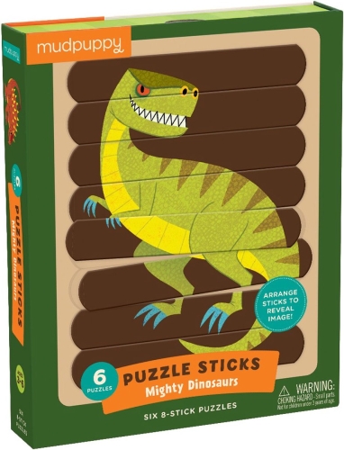 Mudpuppy Puzzle-Sticks Mighty Dinosaurier
