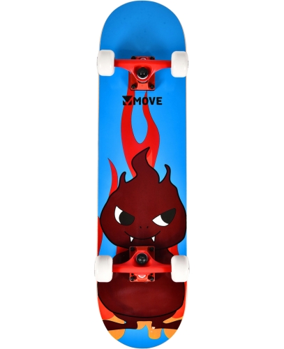 Move Skateboard Feuer Blau