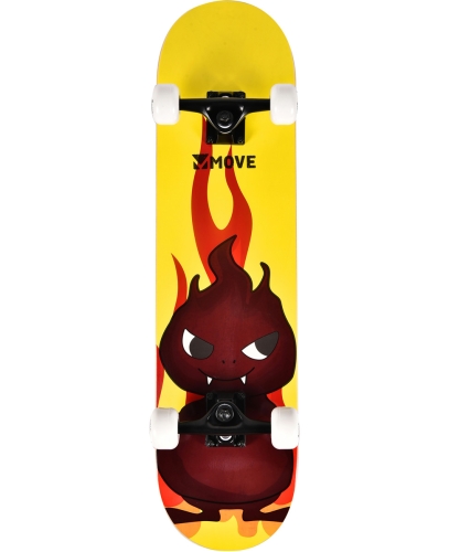 Move Skateboard Feuer Gelb
