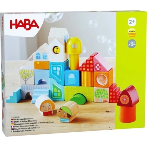 Haba Bausteine mit Motiv Stadt