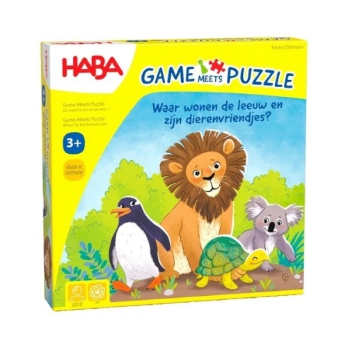 Haba game Game meets Puzzle Wo leben der Löwe und seine tierischen Freunde?