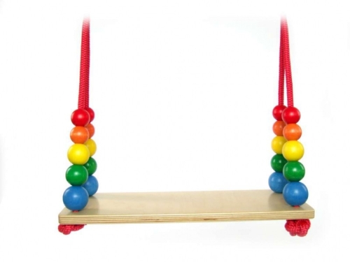 Hess-Holzschaukel mit Perlen