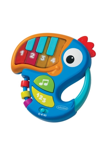 Infantino Klavier &amp; Zahlen Leder Tukan