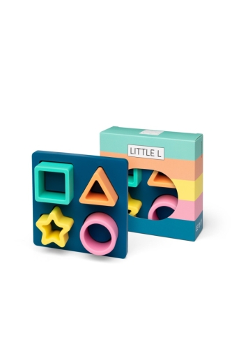 Kleines L Geometrisches Puzzle Pastell