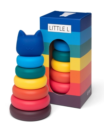 Little L Stacking Tower Katze Lebendige Farben