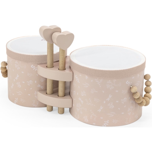 Label Label Holz-Bongos Rosa