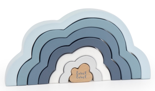Label Label Regenbogen Puzzle Blau