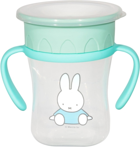 Miffy Anti-Leck Tasse 360 ° mit Griffen 250ml Mint