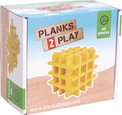 Planks2Play Holzbretter 45 Stück gelb