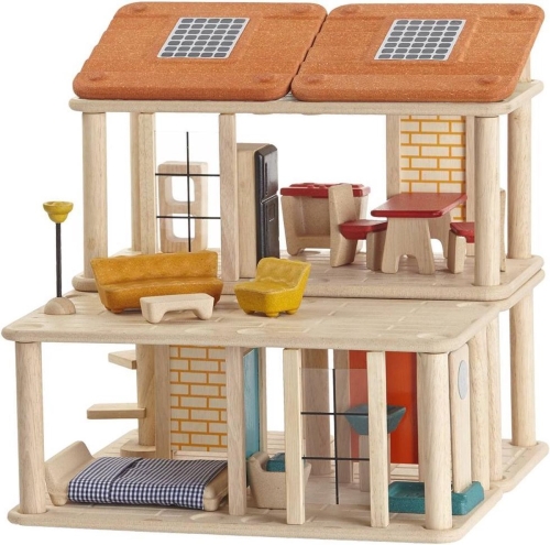 Plantoys Puppenhaus aus Holz Kreatives Spielhaus
