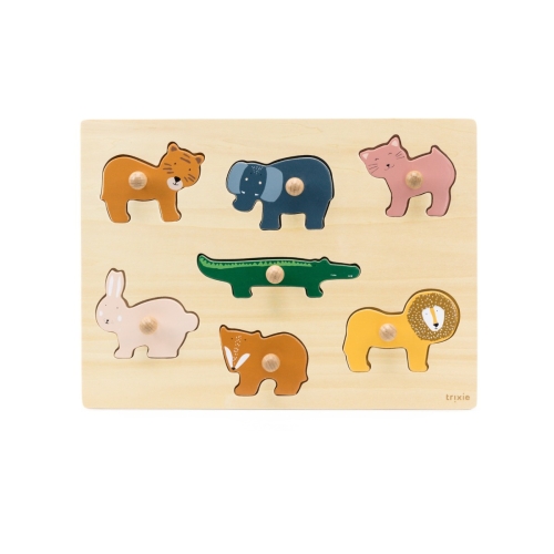 Trixie Holztier Einsatzpuzzle 7 Teile
