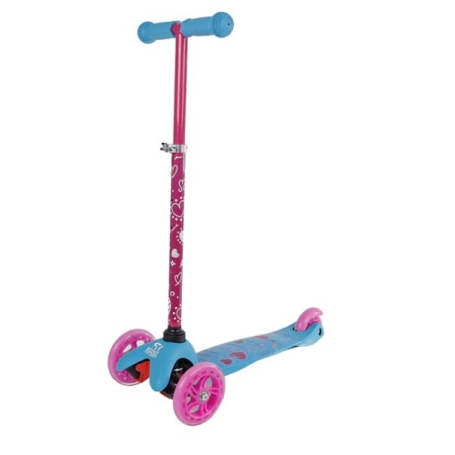 Street Rider 3 Wheel Step mit verstellbarem Lenker Pink