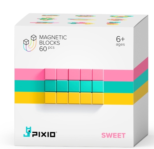 Pixio Magnetisches Spielzeug Abstrakt Süß 64 Stück