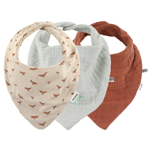 Trixie Bandana Lätzchen 3er-Pack Mix Babbling Birds