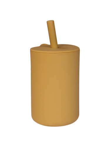 Tryco - Silikon - Strohhalmbecher - Honig Gold 