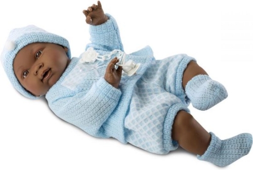 Llorens Baby Puppe Noe Blau Gekleidet 45 cm