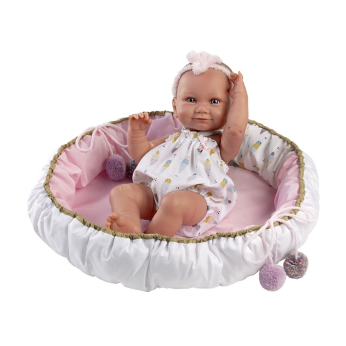 Llorens Baby Puppe Nica Rosa in Cocoon 40 cm