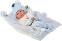 Llorens Baby Puppe Bimbo Blau mit Kissen 35 cm