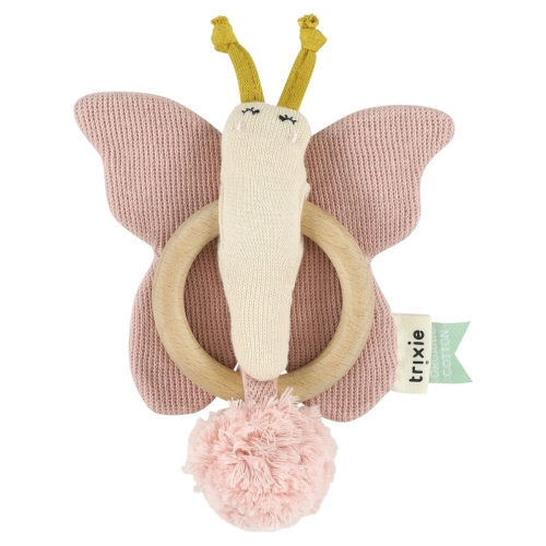 Trixie Knitted Toys Beißring Schmetterling